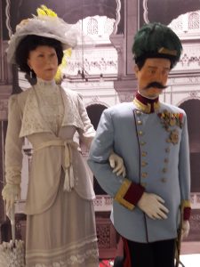 Thronfolger Österreich-Ungarns, Erzherzog Franz Ferdinand, und seine Gemahlin